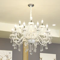 white crystal chandeliers modern k9 crystals led chandeliers for living room lustres de sala de cristal wedding decoration