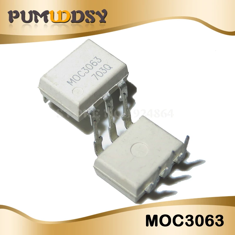 10 шт. MOC3020 MOC3021 MOC3022 MOC3023 MOC3041 MOC3043 MOC3052 MOC3061 MOC3062 MOC3063 DIP6 DIP и IC - Цвет: MOC3063