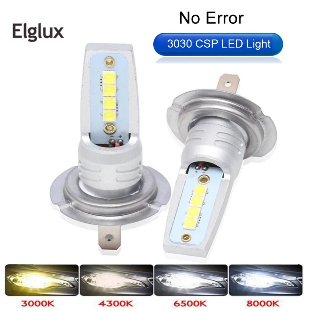 

2Pcs 80W 12000LM LED Headlight H1 H7 LED Canbus H8 H11 9005 HB3 9006 HB4 9012 HIR2 Car Lights Bulb Turbo Auto Fog Lamp 12V 24V