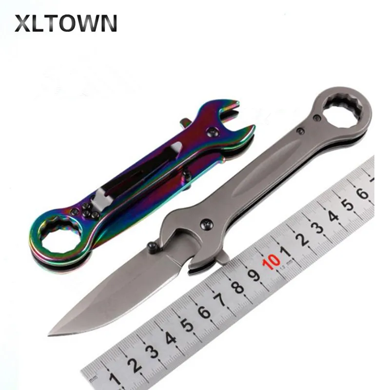 XLTOWN многофункциональный ключ складной нож с двойной головкой гаечный из