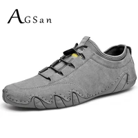 men shoes suede leather casual shoes from italian luxury brand driving shoes moccasins big size 48 47 outdoor flats krasovki man