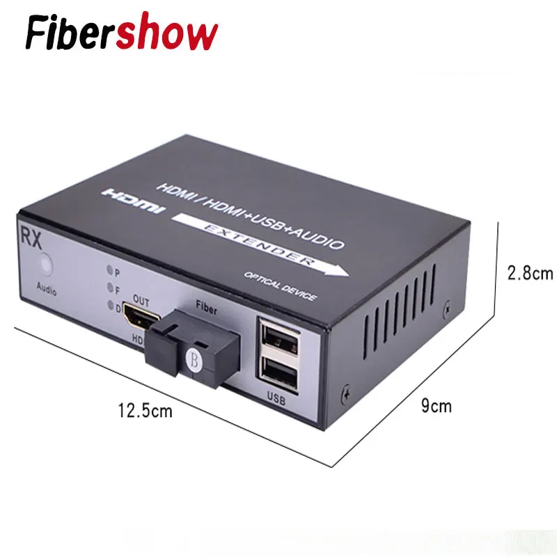 HDMI-fiber 1080 P HDMI волоконно-оптический видео удлинитель KVM(HDMI+ USB) к волоконной мыши и клавиатуры