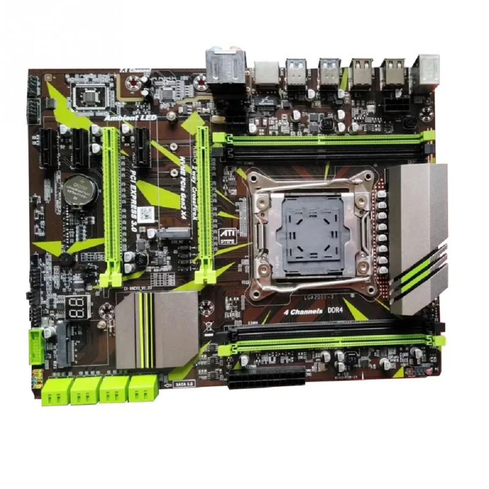 Intel X99 разъем LGA 2011 3 V3 E5 1607 V4 материнская плата по стандарту ATX 64G 4 DDR4 регистровая