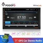 Автомагнитола Podofo, 2 Din, универсальная, Android, GPS-навигация, Bluetooth, Wi-Fi, автомобильное аудио, стерео, автомобильный мультимедиа MP5 для Volkswagen, Nissan