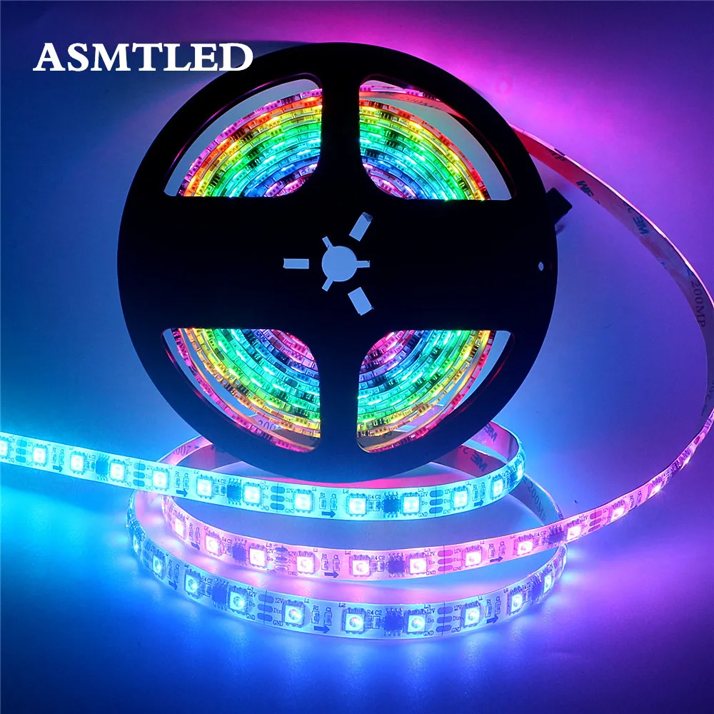 

Individually Addressable WS2811 Pixels External 1 Ic Control 3 Leds IP30 IP67 5050 RGB 30 60 led/m 12V WS2811 LED Strip Light 5m