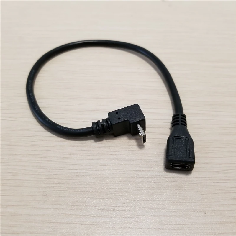Микро USB B 5Pin вверх правый угол от мужского до женского расширения данных зарядный