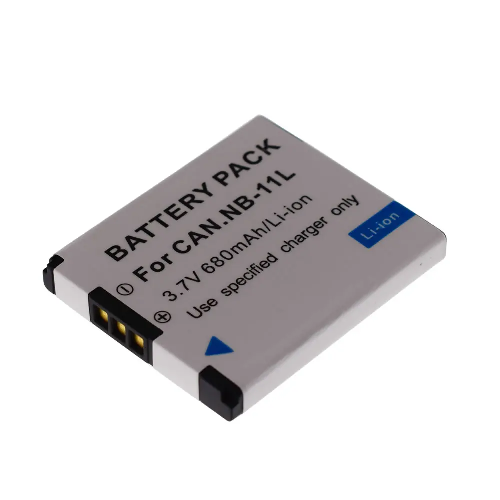 2 аккумулятора + AC/DC Автомобильное/домашнее многозарядное устройство для Canon Powershot