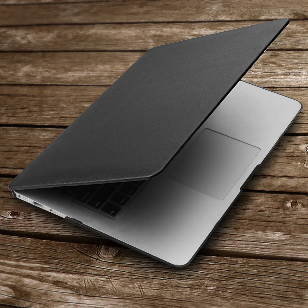 Бизнес ПУ кожаные чехлы для ноутбуков MAC APPLE MacBook Air 13 дюймов + прозрачная крышка