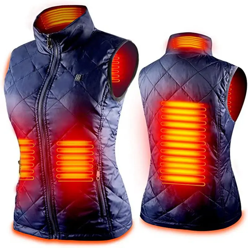 Women Heating Vest Autumn and Winter Cotton USB Infrared Electric suit Flexible Thermal Warm Jacket | Женская одежда
