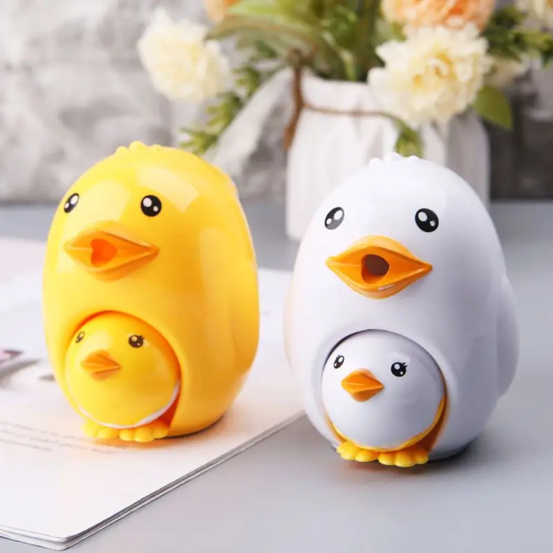 

Cute Kawaii Chick Animal Style Pencil Sharpener Hand Mechanical Cutting Tools Stationery School Student Gift R66C