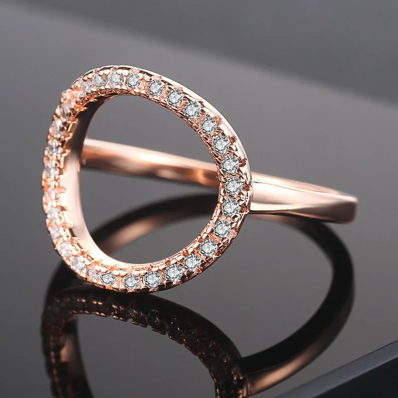 Модное цветное кольцо из стерлингового серебра 925 пробы для женщин Свадебное