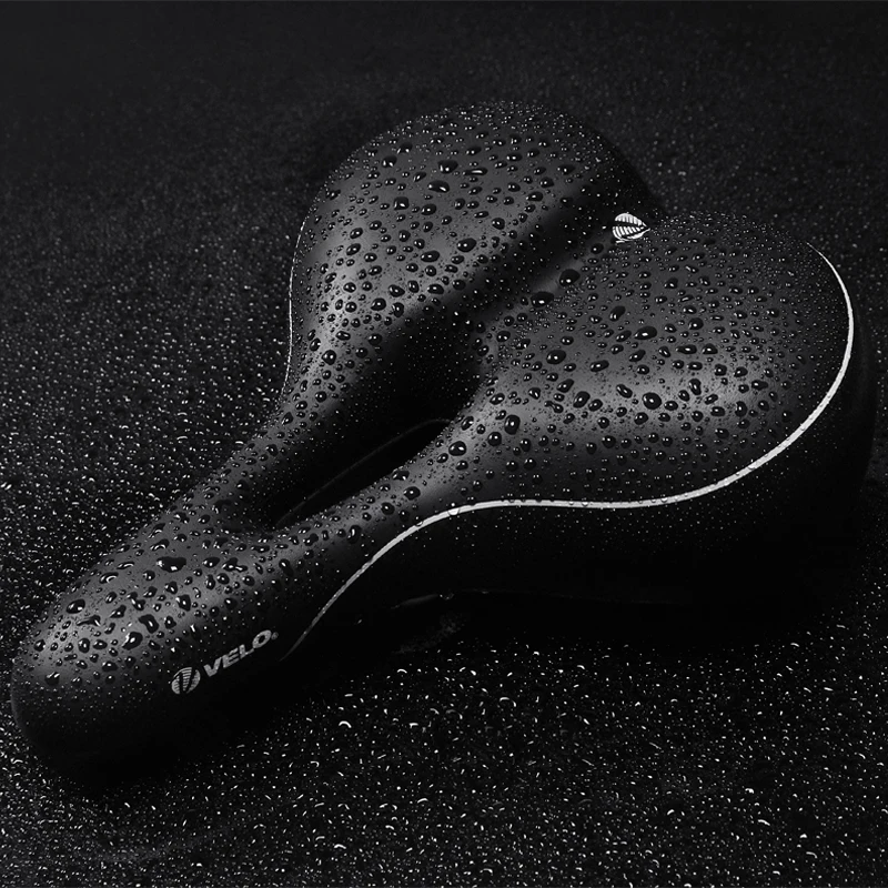 

Velo soft bicycle mountain bike saddle GEL foam thickened riding saddle mountain bike men and women bicycle saddle Pu leather