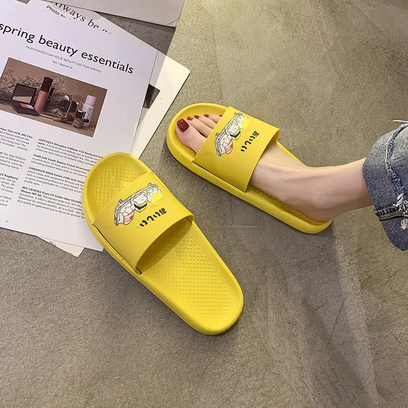 

2021 New Platform Slippers Women Wear Summer Net Red Sushi Dog Versatile Instagram Tide Household Flat Cool Slippers