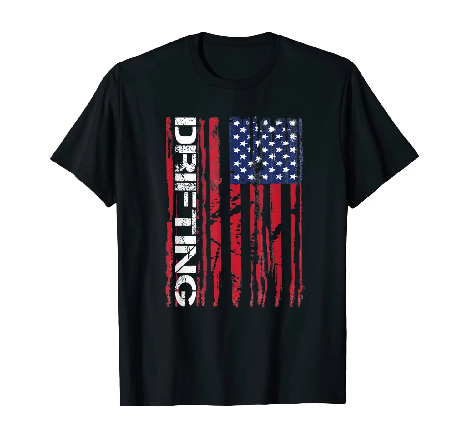 

Vintage American Flag Car Racing Drifting TShirt