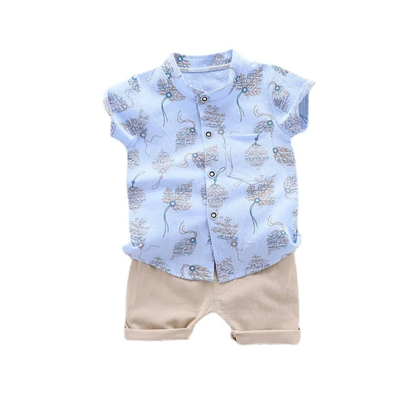 

New Summer Fashion Baby Boys Girls Clothes Suit Children Cotton Shirt Shorts 2Pcs/Sets Toddler Casual Clothing Kids Tracksuits