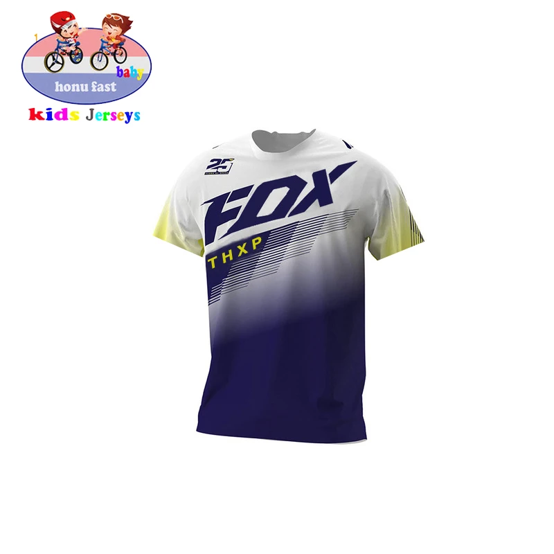 

MTB FOX Kids Off Road ATV Racing T-shirt I am RF Bicycle Downhill Jersey Jersey Motocross DH MX Clothing