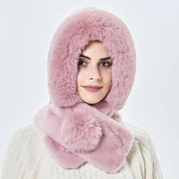 fabulous lady hat scarf lightweight ear protection windproof women cap scarf women hat scarf winter cap scarf