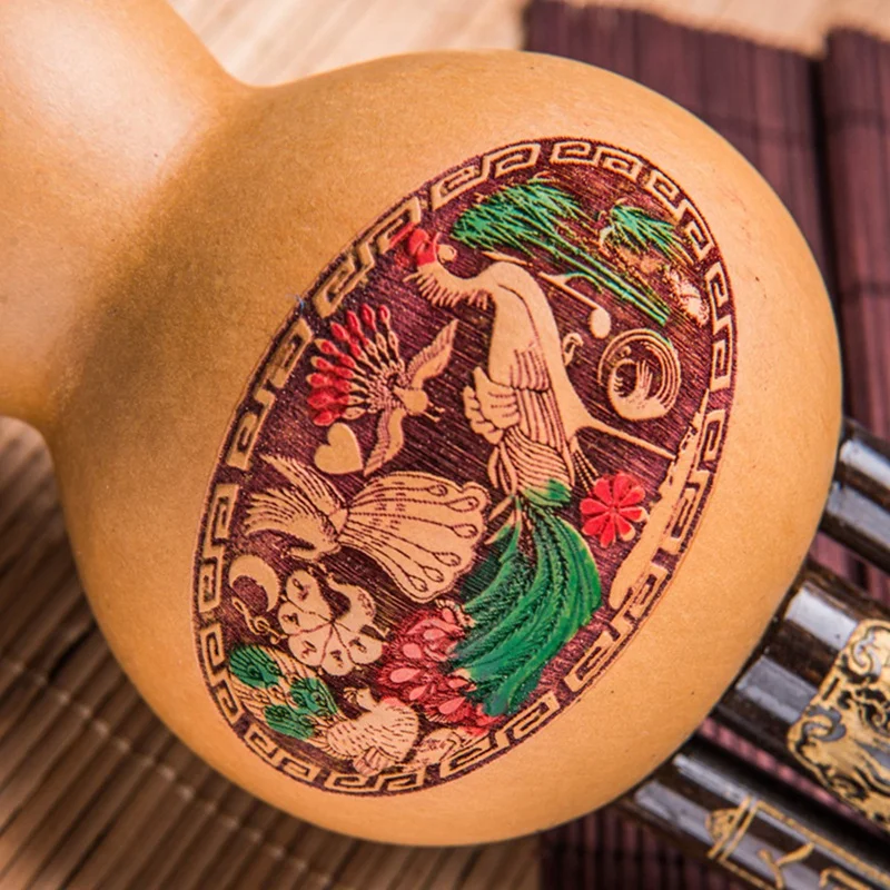 Ручная работа Hulusi черная бамбуковая Тыква кукукурбит флейта этнический