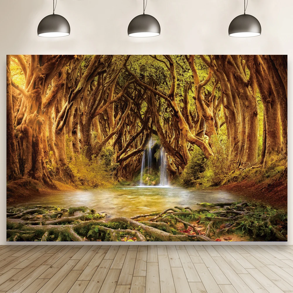 

Fairy Tale Lake Wonderland Backdrops Mysterious Forest Prince Photography Personalized Photographic Background For Photo Studio