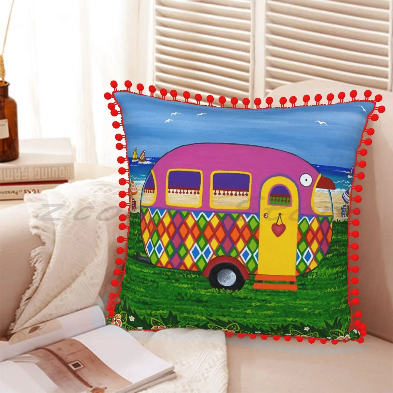 Наволочка для подушки в виде фургона праздника Мэри-Сью персонализированная