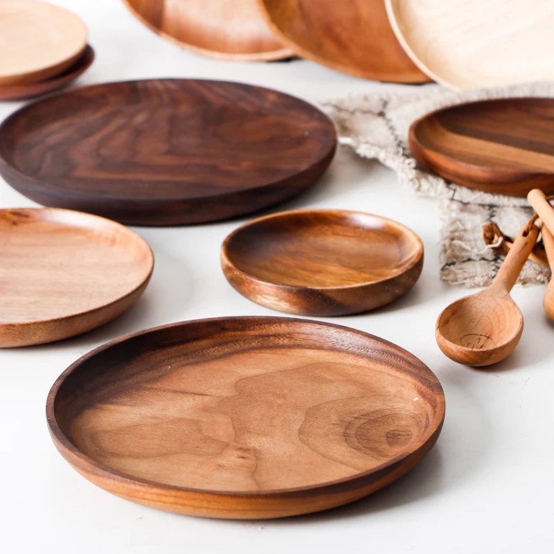 Новинка 2020 японская деревянная креативная посуда с бабочкой поднос из цельного