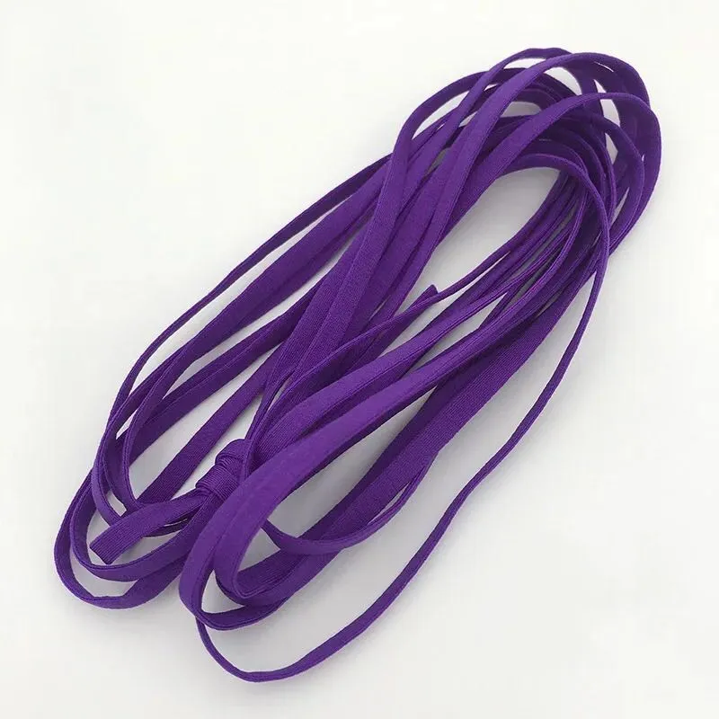 

10/20/50 Meter/lot High quality 5mm Soft Flat rope make DIY Mask ear strap Color Elastic Band Rubber Rope Underwear Bra Shoulder