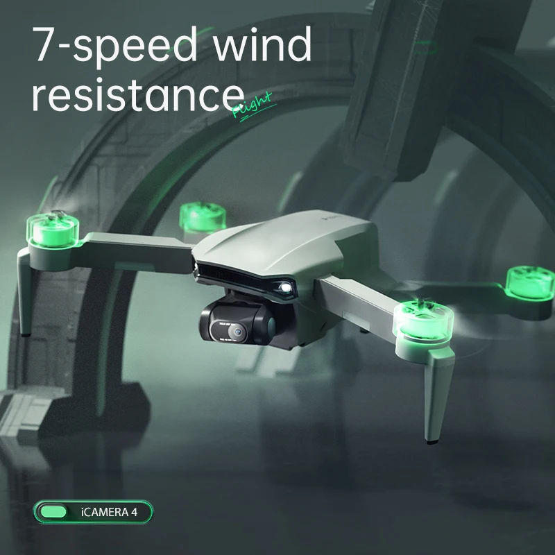 HR iCamera4-Dron con c&aacute;mara Dual 8K HD, 5G, GPS, sin escobillas, card&aacute;n mec&aacute;nico de tres ejes, profesional, juguetes de Control remoto, novedad de 2021-2