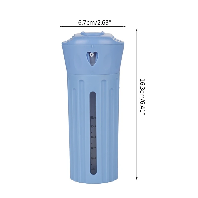 

Travel Dispenser 4-In-1 Bottles Leak Proof Toiletries Sub-bottle Refillable for Shower Gel Soap Empty Container Kit