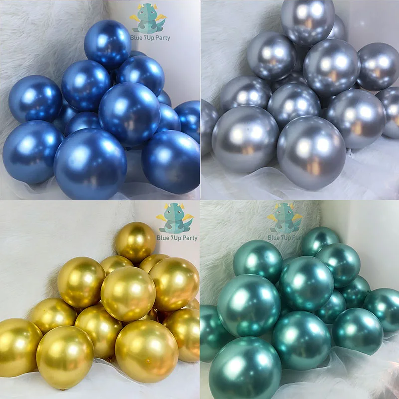 

5/10/12/18inch Glossy Metal Pearl Latex Balloons Chrome Metallic Colors Helium Air Ballon Globos Birthday Party Christmas Decor