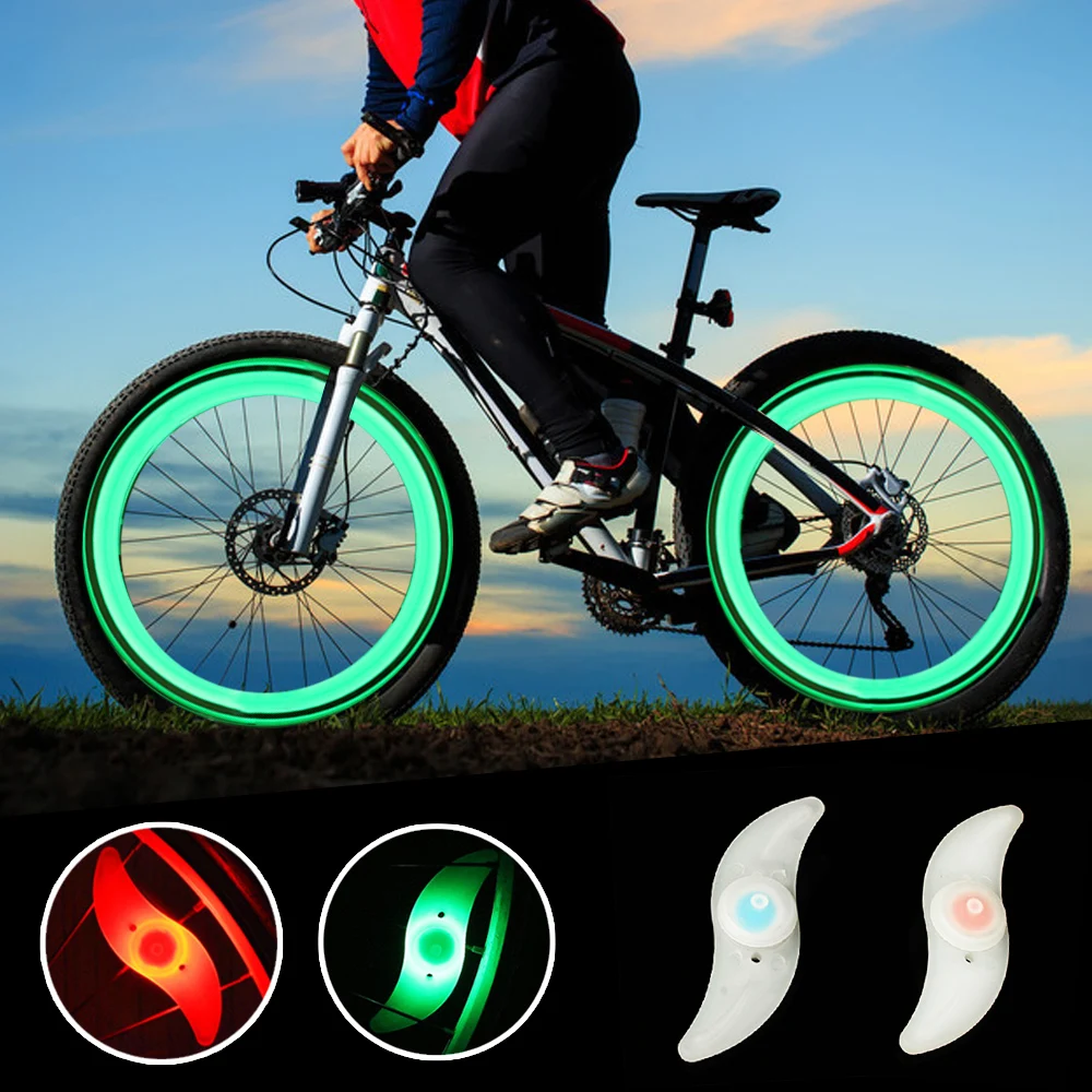 

LED Bicycle Wheel Light Waterproof Bike Wheel Spoke Lamp Flashlight For MBT Bicycle Cycling Accessories Safety Warning Light
