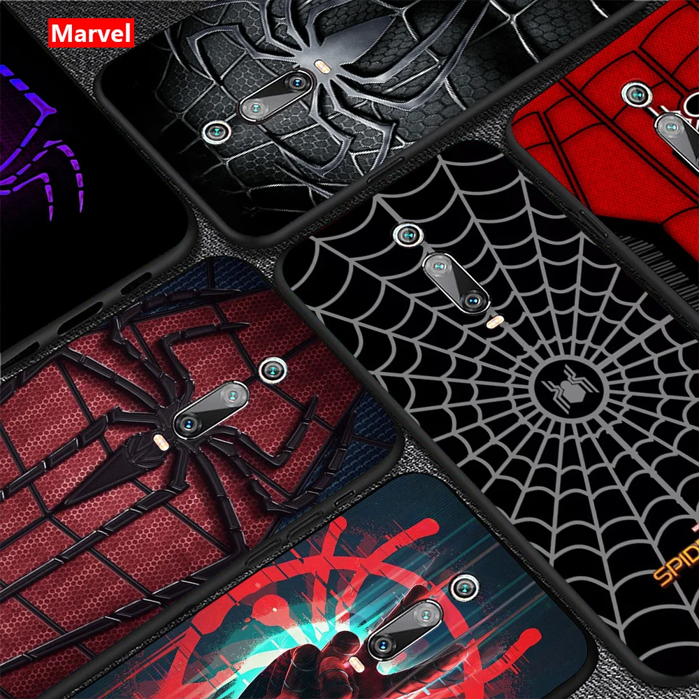 

Marvel Spiderman Logo For Xiaomi Redmi 4X 5 5A 6 6A 7 7A K20 8 8A GO 10X Plus Pro (4G/5G) Silicone Soft Black TPU Phone Case
