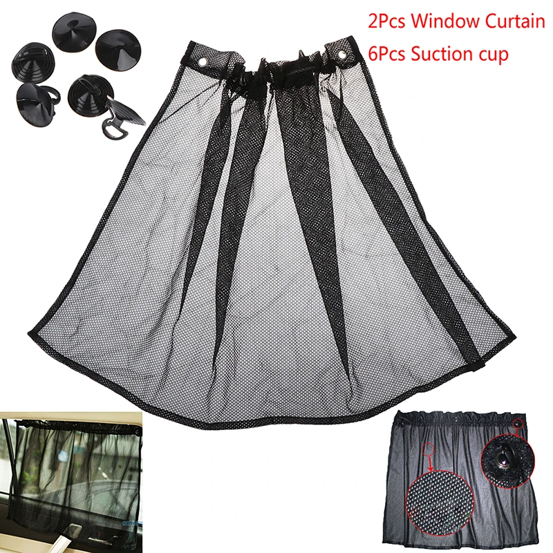 

2pcs Adjustable Foldable Car Styling Car Sun Shade Window SunShade Drape Visor Valance Curtain Windshield Sunshade