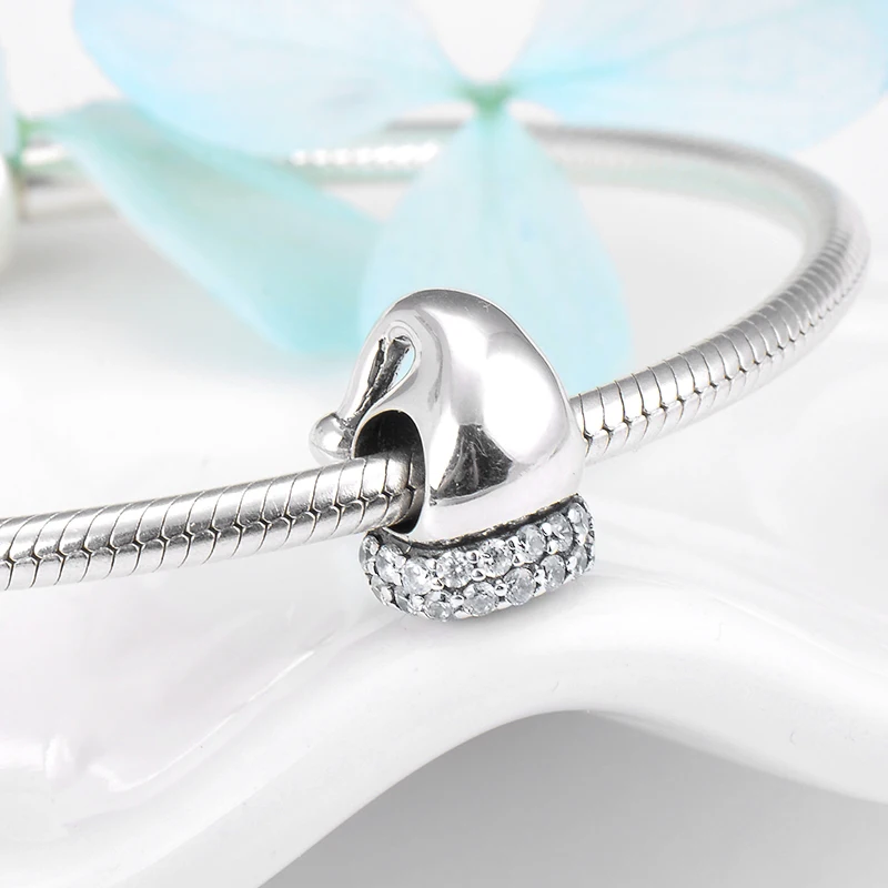 2018 Crystal zircon Christmas Hat Hot DIY Bracelets Jewelry making Beads Fit Original fine Charm Bracelet 925 Sterling Silver | Украшения и