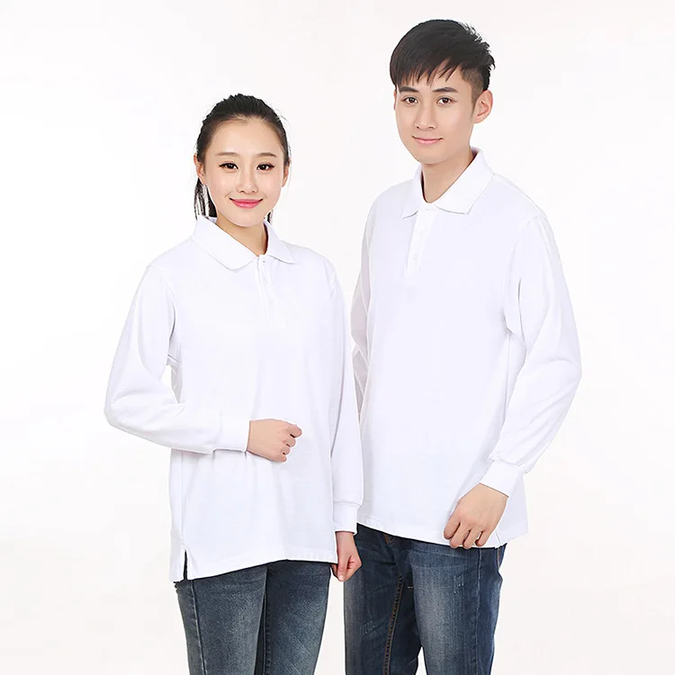 

Pure color lapel long sleeve T-shirt polo unlined upper garment, 2021