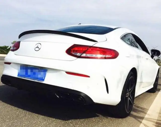 Спойлер для Benz W205 C class coupe спойлер из АБС пластика заднего крыла автомобиля