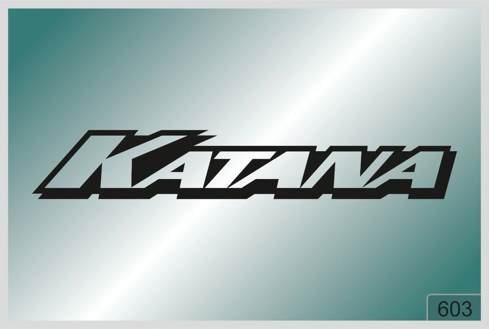 

For Katana -2 pcs. stickers HIGH QUALITY DECALS different colors 603