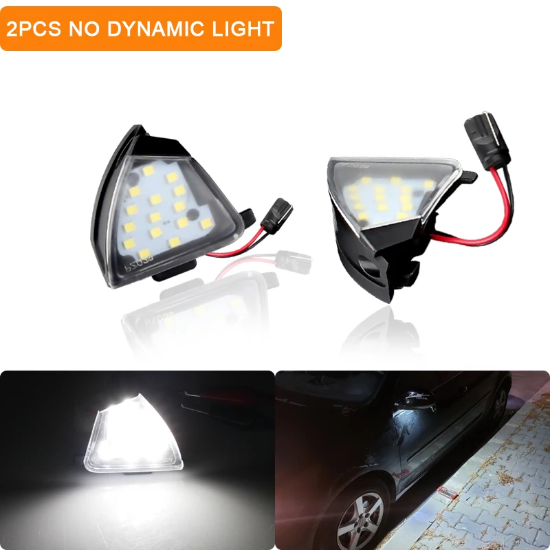 2 шт. без ошибок светодиодное боковое зеркало заднего вида наземная лампа