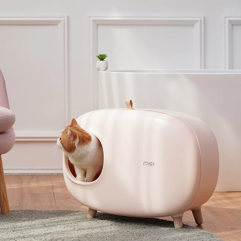 Контейнер для кошачьего туалета красивый поднос полузакрытый большой туалет с