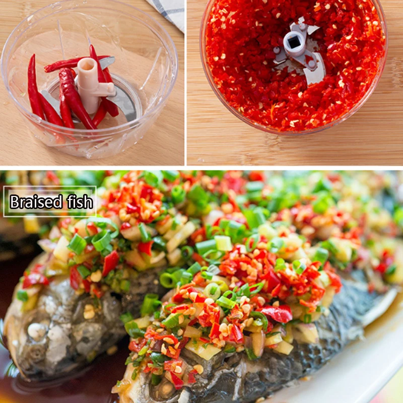 500/900 мл портативная ручная мясорубка измельчитель фруктов овощей слайсер