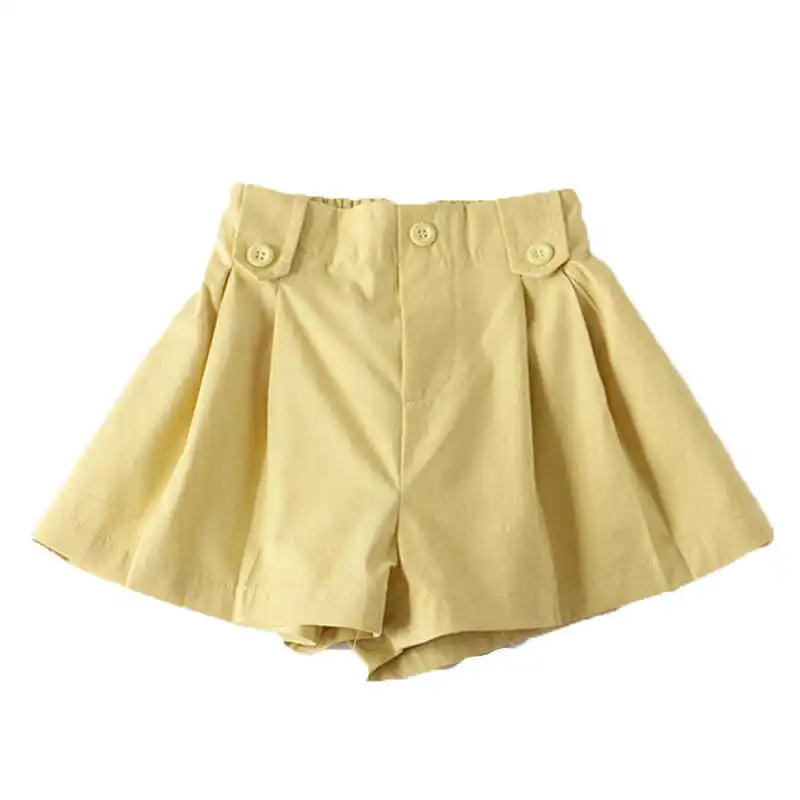 

INS Hot Girl's Shorts New Summer Cotton Solid Thin Loose Kids Casual Clothes 1-12 Years Old Children's Clothing for Girl