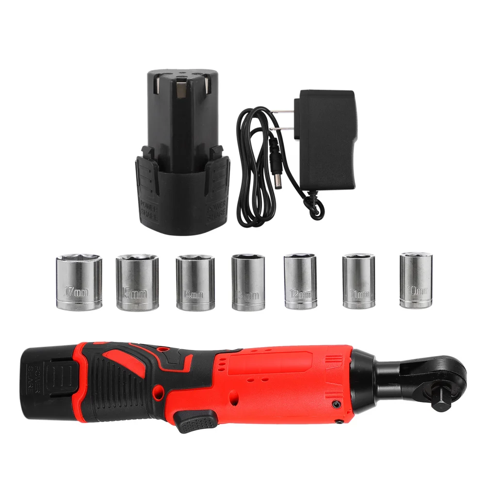 

1 Set Home Cordless Ratchet Wrench Electric Wrench Electric Power Tool (US Plug)