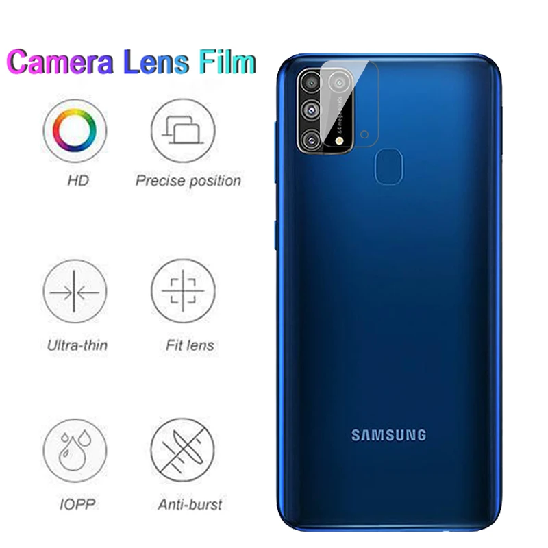 

6in1 HD Tempered Glass For samsung m31 m 31 Protective Glass For Samsung M 10 20 30 21 31 51 21s 31s Camera Lens Protective Film