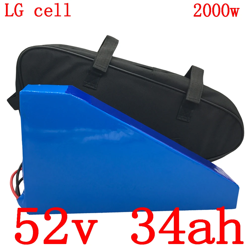 52V Треугольники Батарея 35AH 30AH 25AH 20AH 17AH литиевая батарея для электровелосипеда