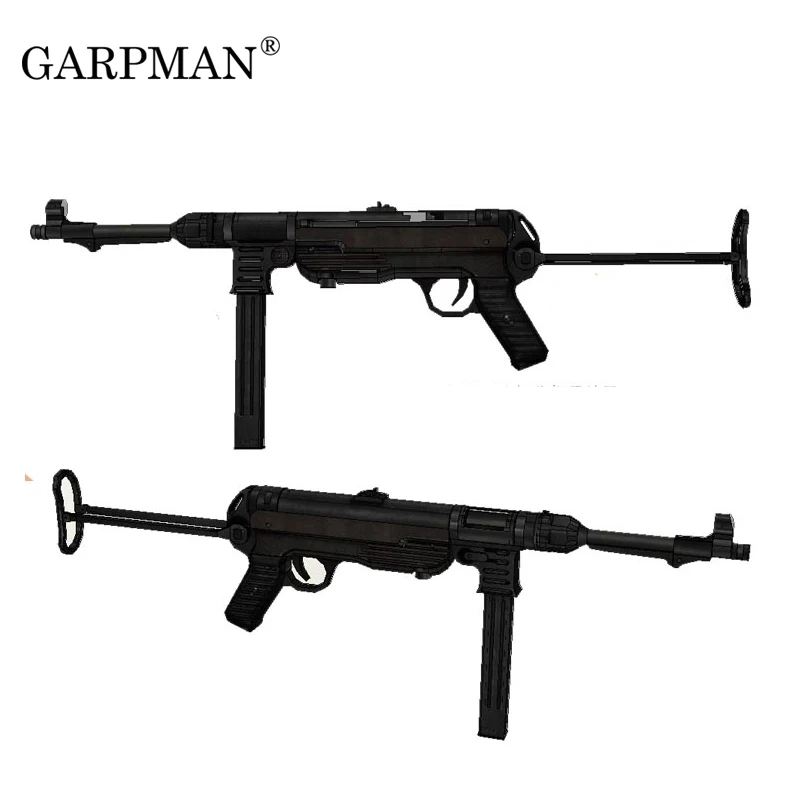 84cm 1:1 German Mp40 Submachine Gun 3D Paper Model Frearms Weapon Handmade Drawings Military Prop Gun Model Papercrafts