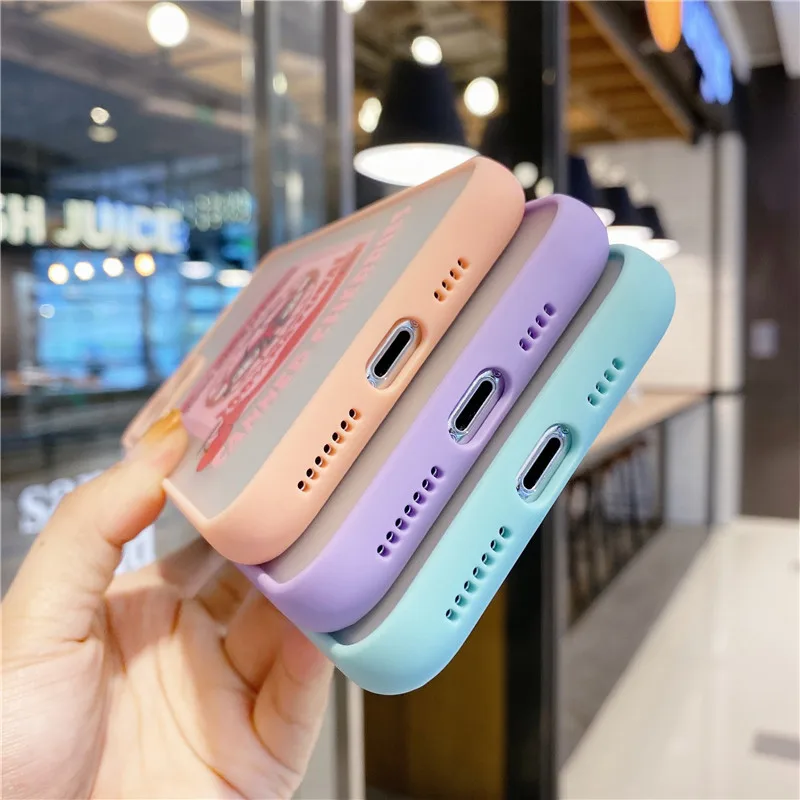

New Cartoon Astronaut Fine Hole Phone Case for iPhone 11Pro Max XS XR X 7 8 Plus Soft Transparent Anti-Drop Silicone Clear Cover