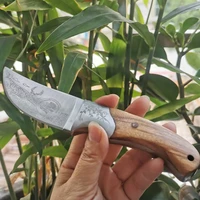 free shipping new fixed blade sharp edges camping hunting tactical survival knife with copperwood handle outdoor tool knife