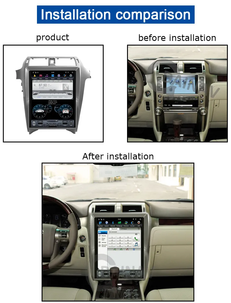 

Car Autoradio Player For LEXUS GX460 GX400 2010-2016 2017 2018 2019 Car Multimedia DVD Player GPS Navigation