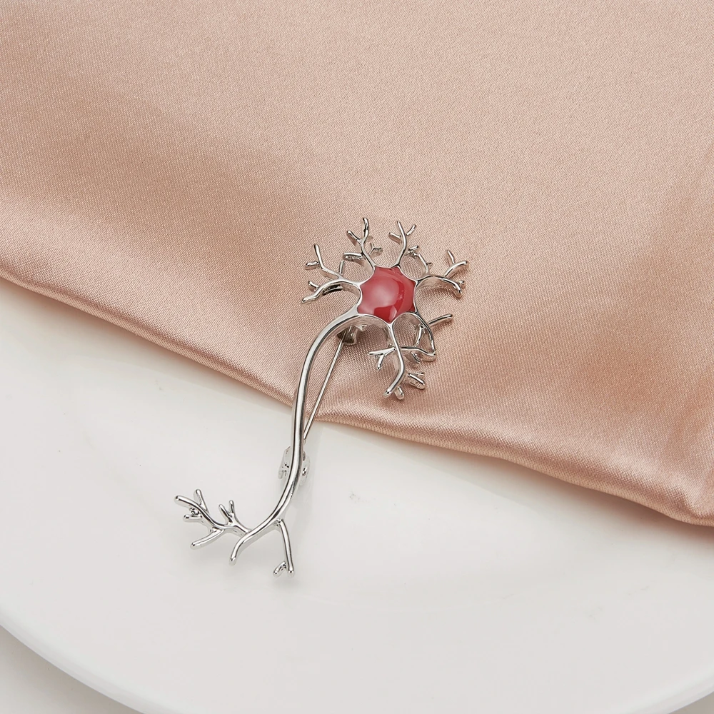 Hanreshe нейрон медицинский брошка на лацканы булавка серебристого цвета