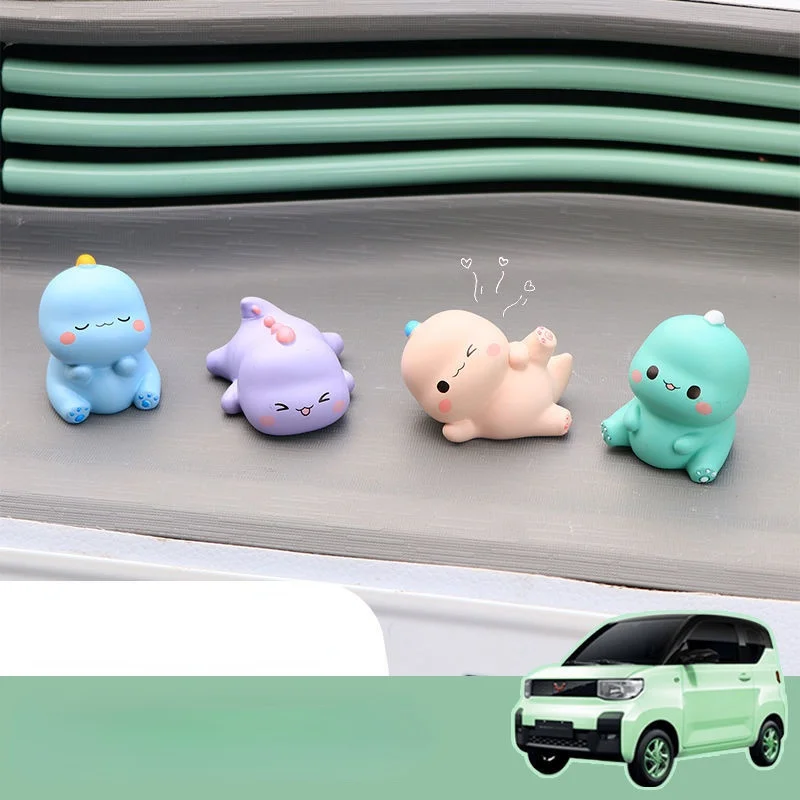

2pcs 4pcs New Mini Car Decoration Room Trinket Birthday Gift Ccar Decor Kawaii Anime Car Accessories Lilac Green Pink