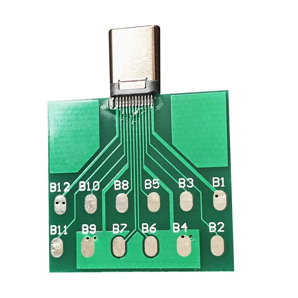 

3.8x2.9cm Metal Typec Free Disassembly Machine Test Board Detection Tail Plug Type c Test Socket for Apple and Android